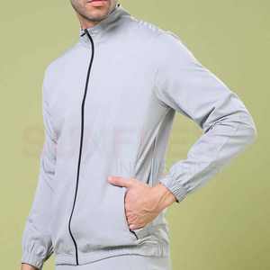 Veste d'entraînement zippée à col montant sportif en matériau durable, avec logo frontal, faible MOQ, marque privée, best-seller - Product Image 2