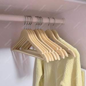 MOTH USERS COAT HOT SELLING WHOLESALE WOODEN HANGERS for Displaying Clothes Bags in Kitchen Wardrobe or <b>Bathroom</b> - Product Image 5
