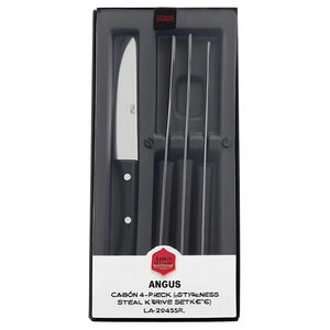 Juego de cuchillos para carne Inox 4 piezas ANGUS Negro LAN290455R - Product Image 2