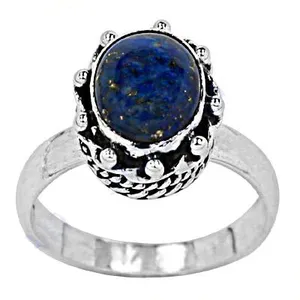 Anillo de Plata 925 con Lapislázuli para Mujer, Elegante Accesorio de Joyería con Piedras Preciosas - Product Image 3