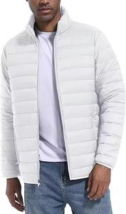 Veste matelassée en duvet de couleur unie avec logo personnalisé OEM, de haute qualité, best-seller, chaude, pour l'hiver, avec col montant - Product Image 2
