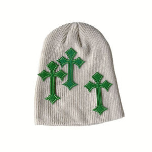 Gorro de Punto sin Puños con Logotipo Jacquard Personalizado al Por Mayor al Mejor Precio, Gorro de Punto con Estampado Completo de Letras y Gráficos, Gorros de Alta Calidad - Product Image 3