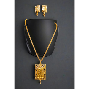 Ensemble de boucles d'oreilles collier prix les plus bas avec plaqué or 22Ct Design haut de gamme collier boucles d'oreilles ensemble pour les femmes porter des bijoux - Product Image 1