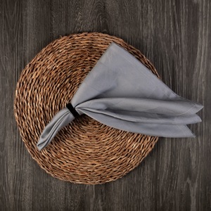 Juego de servilletas de satén de algodón 100%, de secado rápido toalla de lino, tejido blanco sólido para el hogar, hoteles, restaurantes, uso de cocina sostenible - Product Image 3