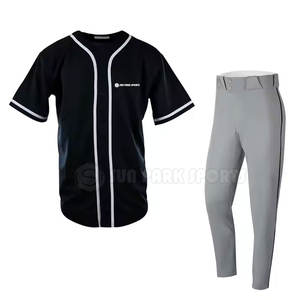 Uniforme de baseball avec logo imprimé personnalisé Uniforme de baseball de service OEM Taille adulte Uniforme de baseball - Product Image 3