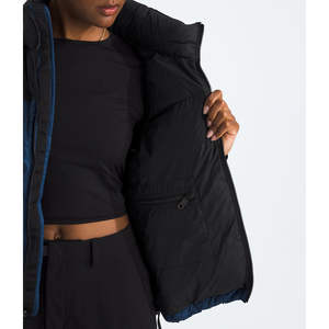 Femmes de haute qualité hiver bouffant gilet veste respirant tricoté bulle tissu fermeture éclair support Pakistan fait coupe-vent enduit - Product Image 2