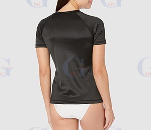 Bjj – chemises de compression à manches courtes pour femmes, protections anti-éruption, tissu ultra doux avec impression personnalisée - Product Image 6