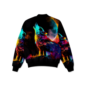 Chaqueta de bombardero unisex de alta calidad Impresión de sublimación completa Diseño a prueba de viento Prendas de abrigo ligeras y elegantes - Product Image 4