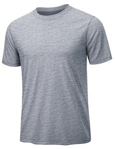 T-shirt de qualité luxe 100% coton épais pour homme Coupe régulière Motif côtelé uni Logo personnalisé - Product Image 5