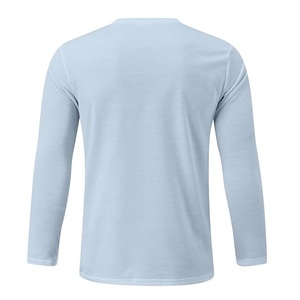 Cómoda camiseta de un solo Jersey de algodón 100%, venta de curvas de verano, cuello de manga larga, transpirable, Color sólido, precio de fábrica de Bangladesh - Product Image 2