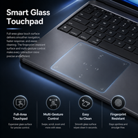 Étui Clavier Tablette OEM en Gros, Housse Légère en Aluminium avec Support, Fonction Veille/Réveil Intelligente et Touches Résistantes aux Éclaboussures