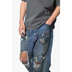 Le Denim Décimé Ultra Baggy-Bleu - Product Image 4