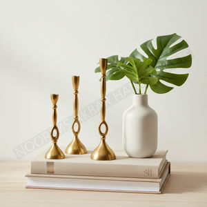 Bougeoir traditionnel en aluminium noir décoration de la maison confortable Festival ambiance aux chandelles réunions de famille qualité d'exportation - Product Image 4