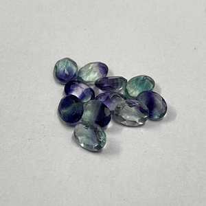 Hot Selling AAA Grade 8x10mm Natural Multi Fluorite Handmade Pear-Shaped <b>Crystal</b> Faceted Oval Cut Calibrated Loose Gemstones" - Product Image 4