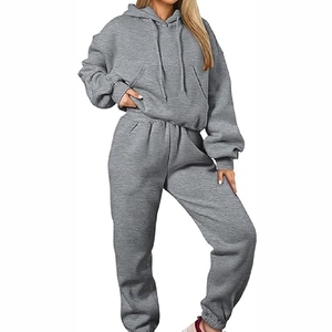 Nuevo 2025, conjuntos de chándal con capucha para mujer de la mejor calidad, ropa estampada de peso pesado con pantalón, características de talla grande - Product Image 6