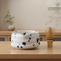 Bol à matcha en porcelaine durable de qualité supérieure 3460996, design nordique, 300 ml