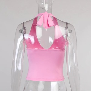 Wholesale Womens Custom Workout Tank <b>Tops</b> <b>Built</b>-<b>in</b> <b>Bra</b> Slim Fit Racerback Spandex Yoga <b>Tops</b> for Summer - Product Image 3