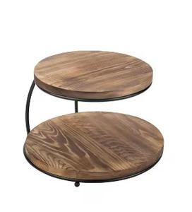 Mayorista de alta calidad de soporte de pastel de madera Soporte de pastel hecho a mano de calidad premium Diseñador Soporte de pastel de lujo - Product Image 4