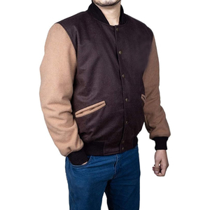 High Street Men's Jackets From Pakistan Wholesale Custom Logo Your Own Design Men Wear Varsity Jacket - Product Image 6