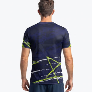 Ropa Deportiva de Alto Rendimiento, Camiseta de Pickleball Personalizada, 100% Poliéster, Corta, Ecológica, Transpirable, para Entrenamiento, para Hombre - Product Image 4
