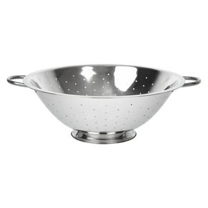 Stainless Steel Colander With smooth rounded edges fine <b>mesh</b> design for safe washing fruits vegetables pasta daily - Product Image 2