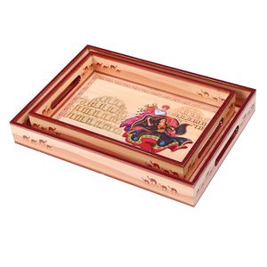 Hecho a mano para bandeja de servicio de resina de madera de mango Acabado natural duradero Demandado superior para entretenimiento moderno o uso diario a la venta - Product Image 3