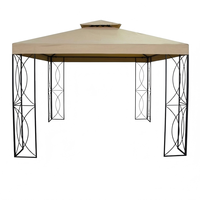 Gartenpavillon mit Hartdach, Aluminiumrahmen, Modernes Design, Maßgefertigt, Doppeltes Dach, Einfach zu Montieren, Langlebig, Windbeständig, Wasserdicht