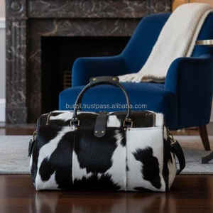 Bolsa de Viaje de Cuero Genuino Rústico, con Cierre de Cremallera, Personalizable, Ligera y de Gran Capacidad - Modelo LHODB-0066B - Product Image 6