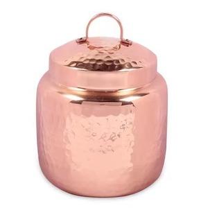 Pot en cuivre de qualité supérieure, motif martelé, passe au lave-vaisselle et étanche, pour cuisines modernes et traditionnelles - Product Image 2