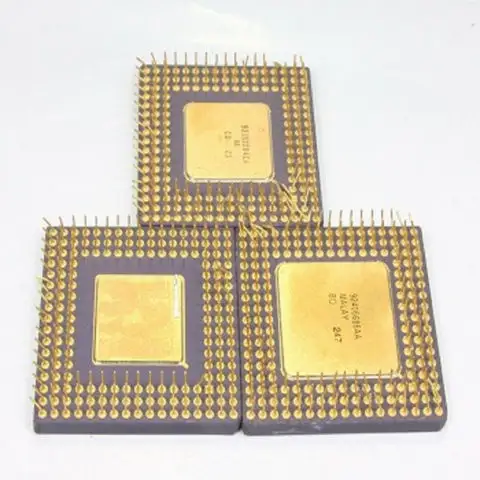Gold Ceramic CPU Scrap High Grade CPU Scrap, Computers Cpus / Processors/ Chips Gold
