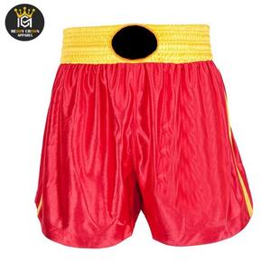 กางเกงมวยสำหรับผู้ชายกางเกงขาสั้นผ้าไหมสำหรับใส่ชกมวยสำหรับศิลปะการต่อสู้สามารถปรับแต่งโลโก้ได้ - Product Image 1