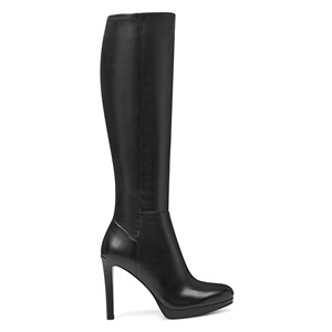 2025 New Women's Black <b>Knee</b>-<b>High</b> Stiletto Leather Boots Toe <b>High</b>-Heel Pencil Heel Long PU Insole Zip Genuine Leather for Winter - Product Image 6