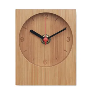 Reloj de Escritorio/Mesa Minimalista de Bambú Ecológico CLAMBU con Pantalla de Agujas y Movimiento de Cuarzo - Product Image 4