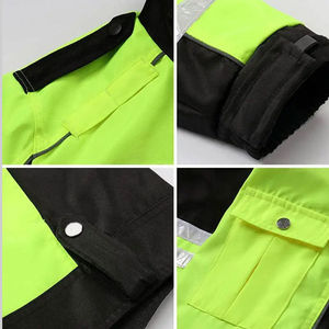 Veste de sécurité réfléchissante d'extérieur personnalisable avec finition haute visibilité pour les agents de sécurité Vestes de sécurité personnalisées pour agents de sécurité - Product Image 3