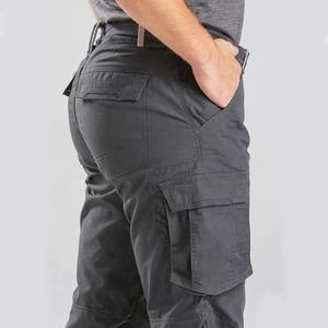 2024 personnalisé hommes Baggy Cargo pantalon haute qualité en plein air Streetwear couleurs unies tricoté velours côtelé léger taille élastique - Product Image 6