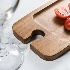 ถาดเสิร์ฟไม้รูปทรงโบราณถาดทำด้วยมือที่หรูหราสำหรับขนมชากาแฟเหมาะสำหรับห้องครัวที่รับประทานอาหารและตกแต่งบ้าน - Product Image 5