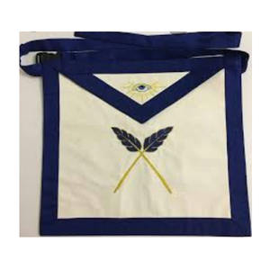 Masonic Apron Worthy Patron Matron <b>Purple</b> <b>Velvet</b> with Star Apron Hand Embroidered Masonic Blue Past Master Apron for Freemasonry - Product Image 5