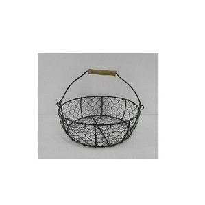 Hot Selling New Quality Rectangular <b>Cheap</b> Black Metal Wire Storage <b>Basket</b> with Tabletop Kitchenware Storage <b>Basket</b> - Product Image 5