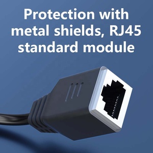 Bc CCA CAT5e CAT6 cat6A CAT7 cáp LAN Ethernet CAT5E vá dây UTP Cat6 cáp phổ biến 1m 4 cặp đen PVC Mạng Cáp - Product Image 4