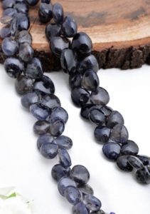 อิโอไลต์ทรงลูกแพร์เจียระไน 9 นิ้ว ธรรมชาติ สำหรับทำเครื่องประดับอัญมณี สร้อยคอ - Product Image 3