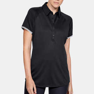 Polo à col pour femmes avec bouton classique sur le devant Polo uniforme pour femmes pour le travail ou l'école - Product Image 1