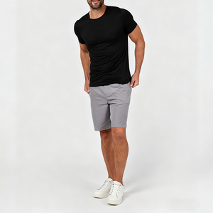 T-shirt en coton 100% personnalisé avec logo pour homme, sous-vêtement à col rond de qualité supérieure, t-shirts décontractés pour homme, coupe ample, vêtements teints en pièce, chemises OEM - Product Image 3