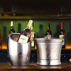 Berceau de glace moderne unique fabriqué en forme inoxydable poli - Product Image 1