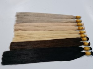 Ready Ship Bulk 100% Virgin Vietnamese Remy Human Hair Natural Straight Extensions Reliable Curly <b>Wigs</b> Unprocessed <b>Braiding</b> Hair - Product Image 2