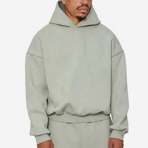 Sudadera con Capucha Cuadrada de 400 500 600 700 800 Gsm, Sudadera de Forro Polar Extra Grande de Algodón, Fabricante de Sudaderas Cortas Personalizadas para Hombre - Product Image 5