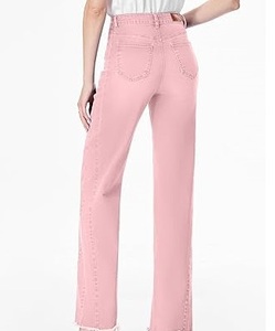 กางเกงยีนส์ขาบานสำหรับผู้ชาย, กางเกงยีนส์ลำลองทรงปกติทรงพอดีตัวขนาดใหญ่พิเศษกางเกงฮิปฮอประบายอากาศได้ดี - Product Image 3