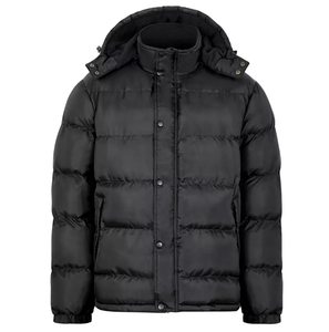 Custom Wholesale OEM Custom Nylon Winter Quilted <b>Bubble</b> <b>Coat</b> Men Puffer Jackets Stand Front Regular Length 2026 DDP Shipping - Product Image 4