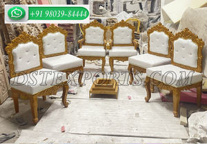 Chaises Vidhi de mariage traditionnel pour Mandap Chaises Mandap en bois de mariage indien - Product Image 3