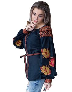 Chemisiers à manches longues et col en v pour femmes, vêtements Boho - Product Image 1