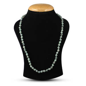 Collier Mala en cristal de pierre de lune kiwi - Pierre précieuse naturelle pour l'équilibre et l'intuition - Product Image 3